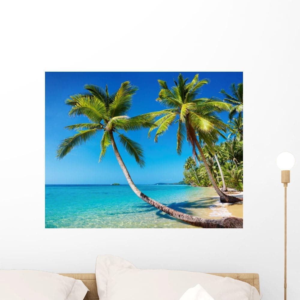 Wallmonkeys Tropical Beach Thailand Wall Mural Peel and Stick Graphic (24 in W x 19 in H) WM146425