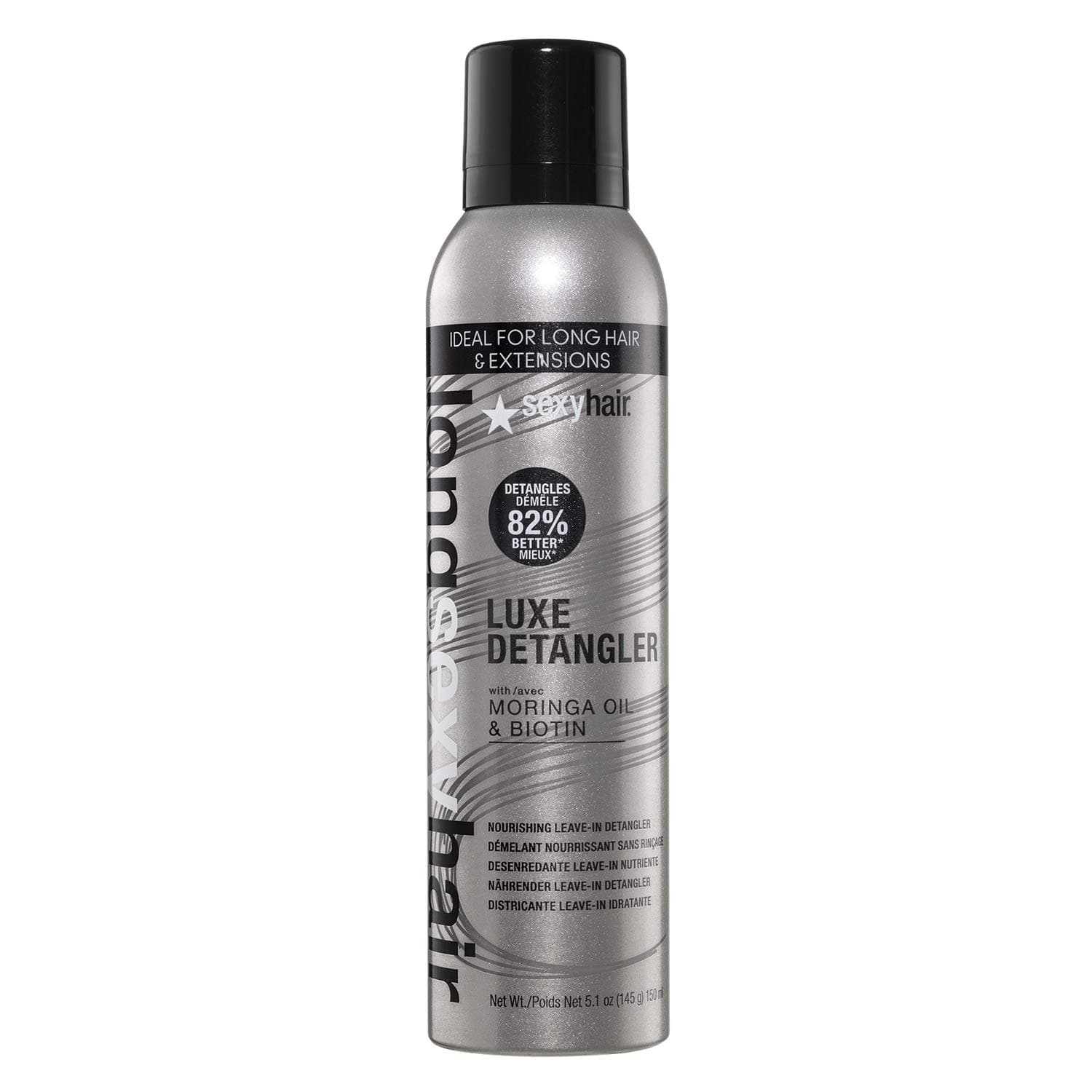 SexyHair Long Luxe Nourishing Leave-In Detangler, 5.1 Oz