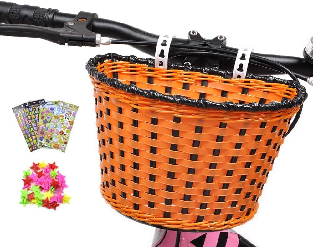ANZOME Girl's Bike Basket, Front Handlebar Kid's Bicycle Basket