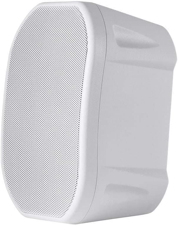 Monoprice 4-inch Weatherproof 2-Way Speakers with Wall Mount Bracket (Pair White) - (113612)