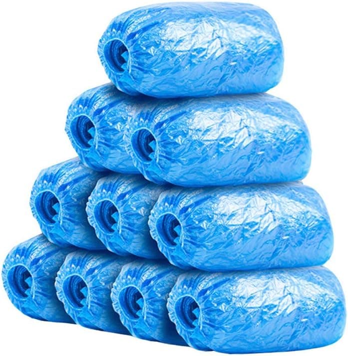 Gossifan 100 Pack Disposable Shoe Covers Non-Slip Durable Indoor Protect Your Home Floors and Shoes