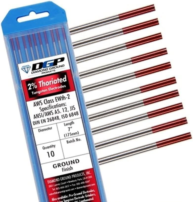 Diamond Ground TIG Welding Tungsten Electrodes (10 Pack)