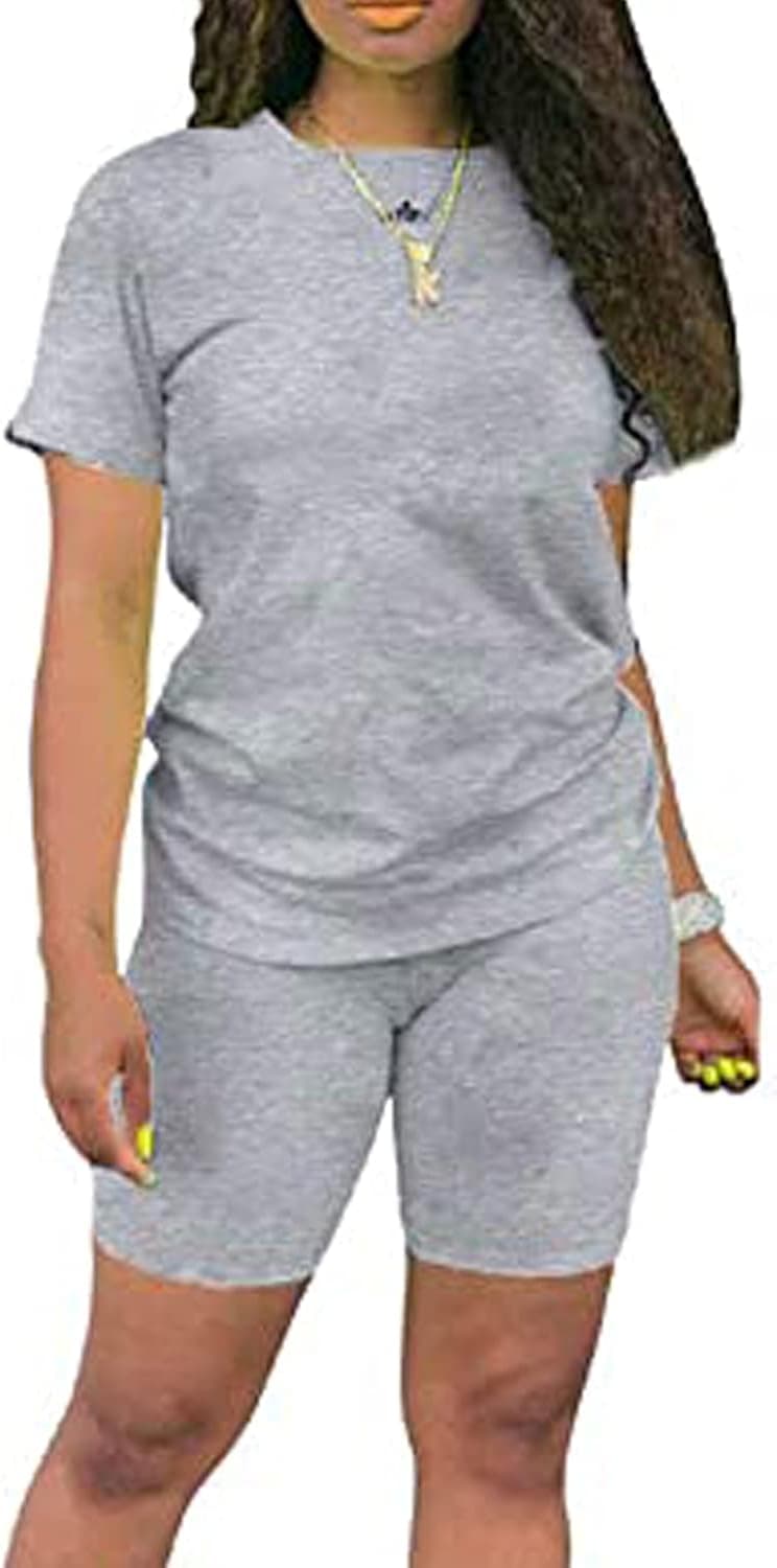 Go Mai Womens 2 Pieces Sports Outfit Tracksuit Sequin Lips&Butterfly Print Top and Short Pants with Pocket Sweatsuit Set