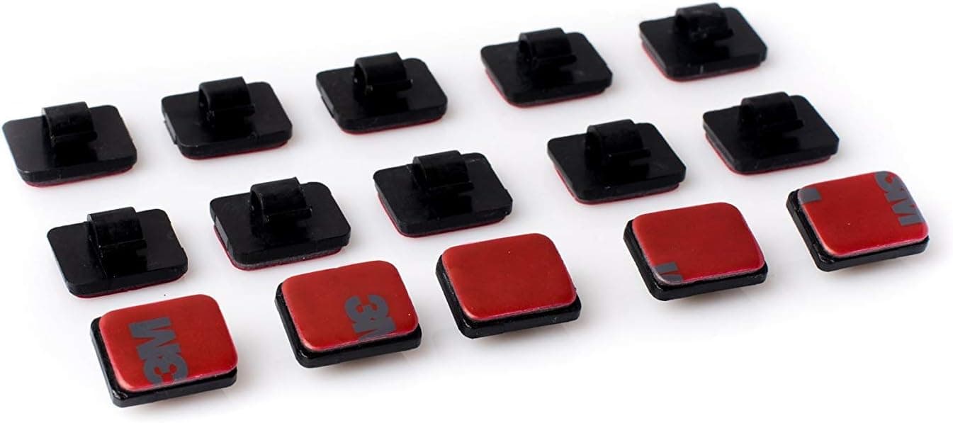 Blackvue self-Adhesive Quality 3M Cable Clips Compatible with All dashcam Cables (Set of 15 Clips)