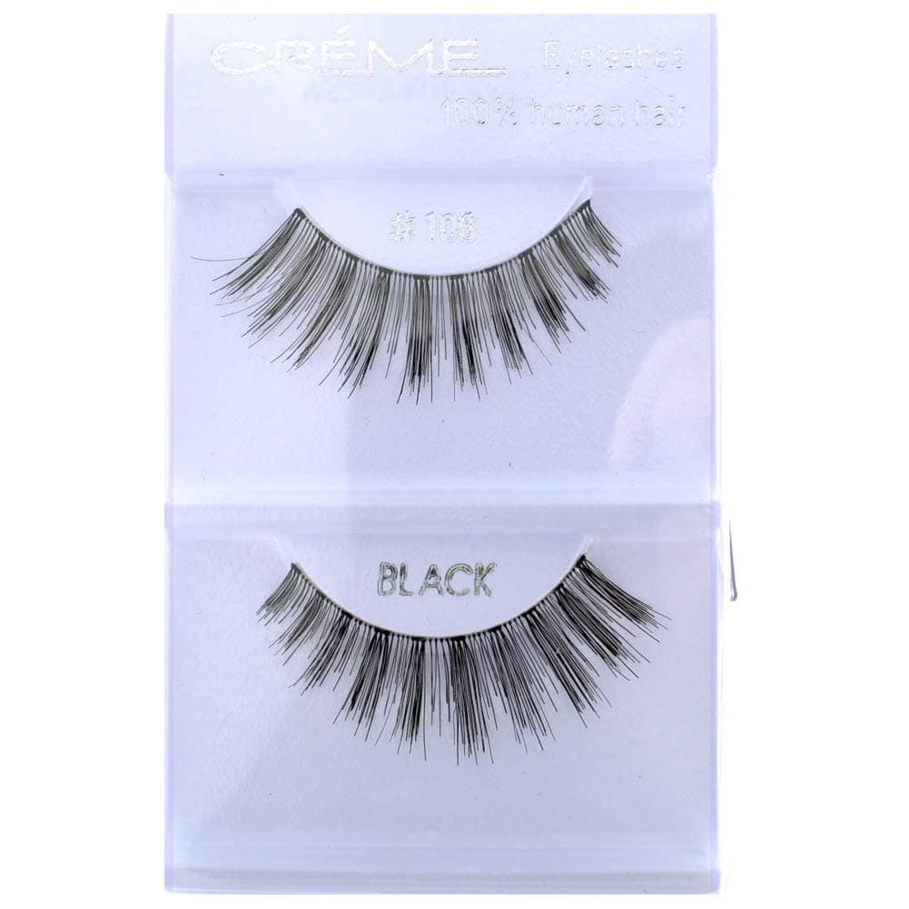 6 Pairs Crème 100% Human Hair Natural False Eyelash Extensions #106