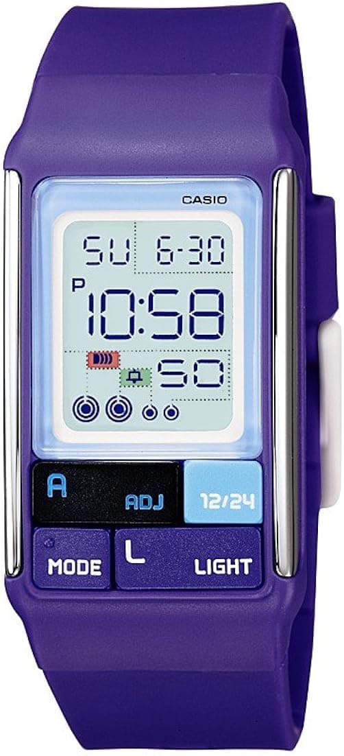 Casio Ladies Digital Watch LDF-52-6AEF with Poptone Resin Strap