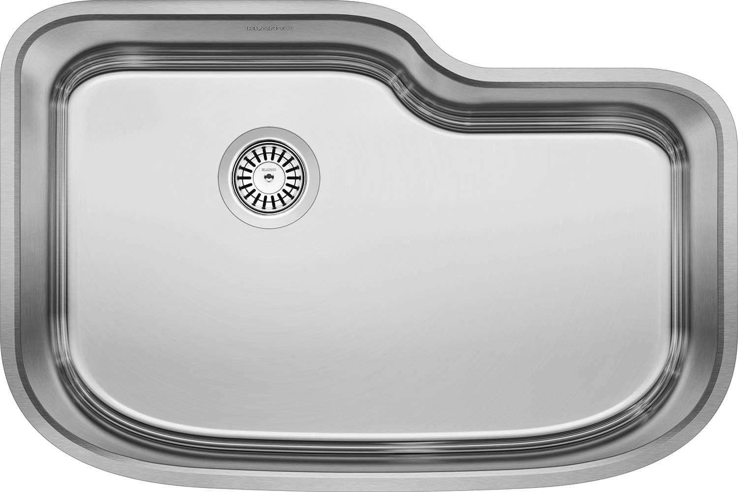 BLANCO 441588 Undermount Single Bowl Kitchen Sink, X-Large, Stainless Steel, 30" X 20"-Extra