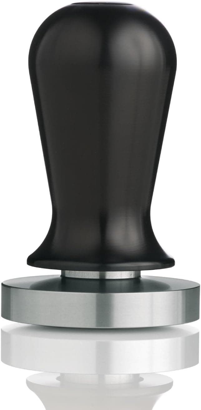 ESPRO Espresso Coffee Tamper Calibrated Stainless Steel Convex, 57 mm, Black