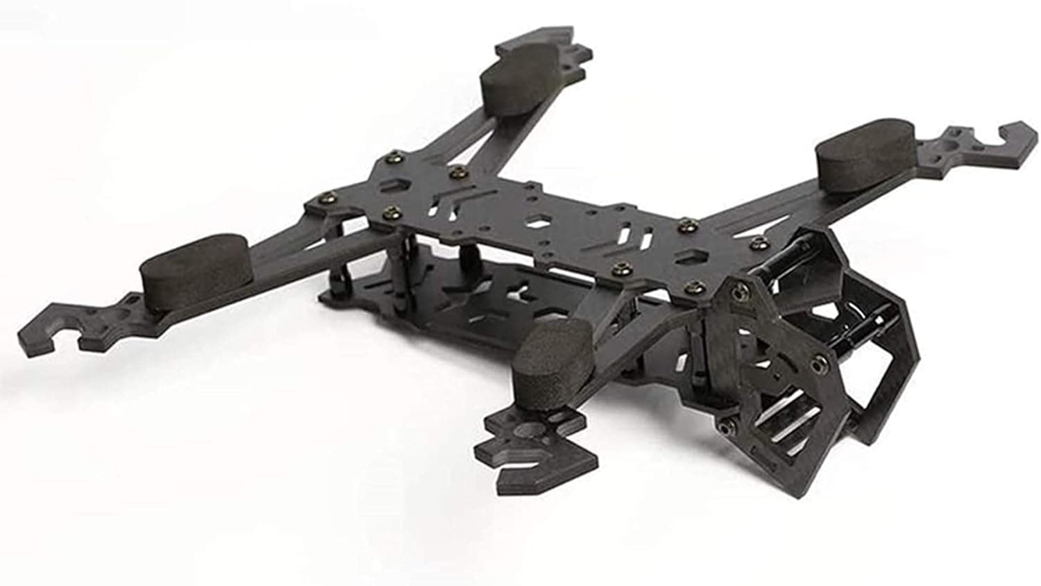 TECHTOO FPV Black Sponge Mat Landing Skid Pad Gear Anti-Vibration Shockproof Foam Sticky Tape for rc multirotor Quadcopter Racing Copter Drone Mini-Quad