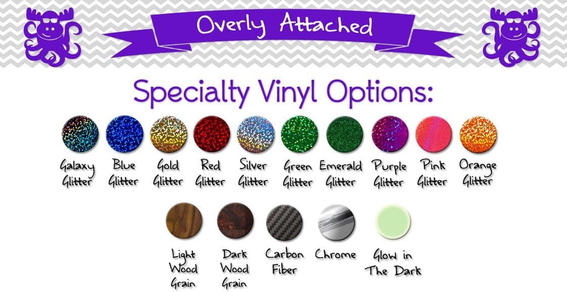 Overly Attached Decals Rearing Unicorn Specialty Vinyl Decal Sized to Fit A 11" Laptop - Galaxy Metal Flake