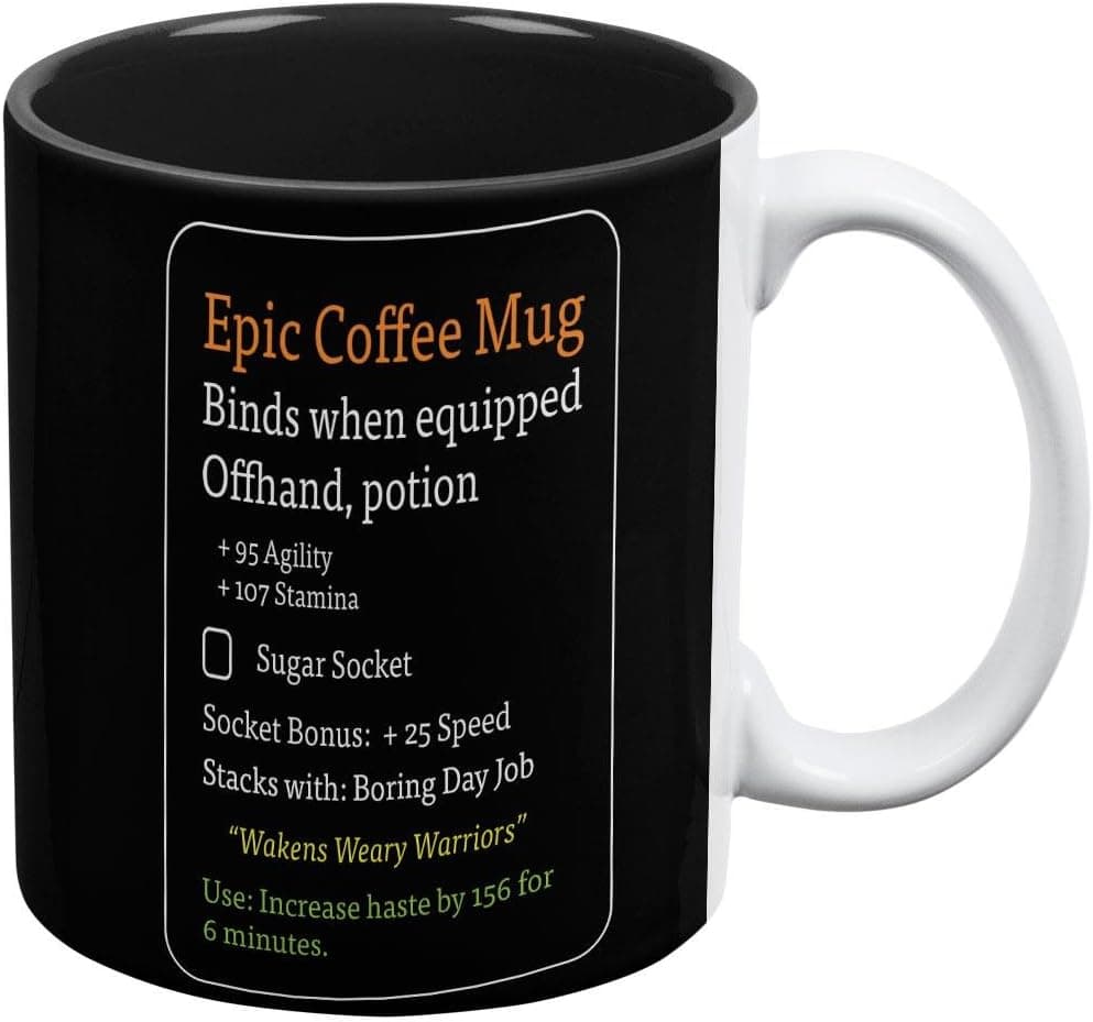 RPG Epic Mug White-Black All Over Coffee Mug