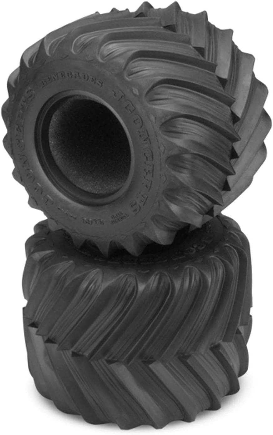 J Concepts 316805 Renegades Monster Truck Tire, Gold Compound (1 Pair)