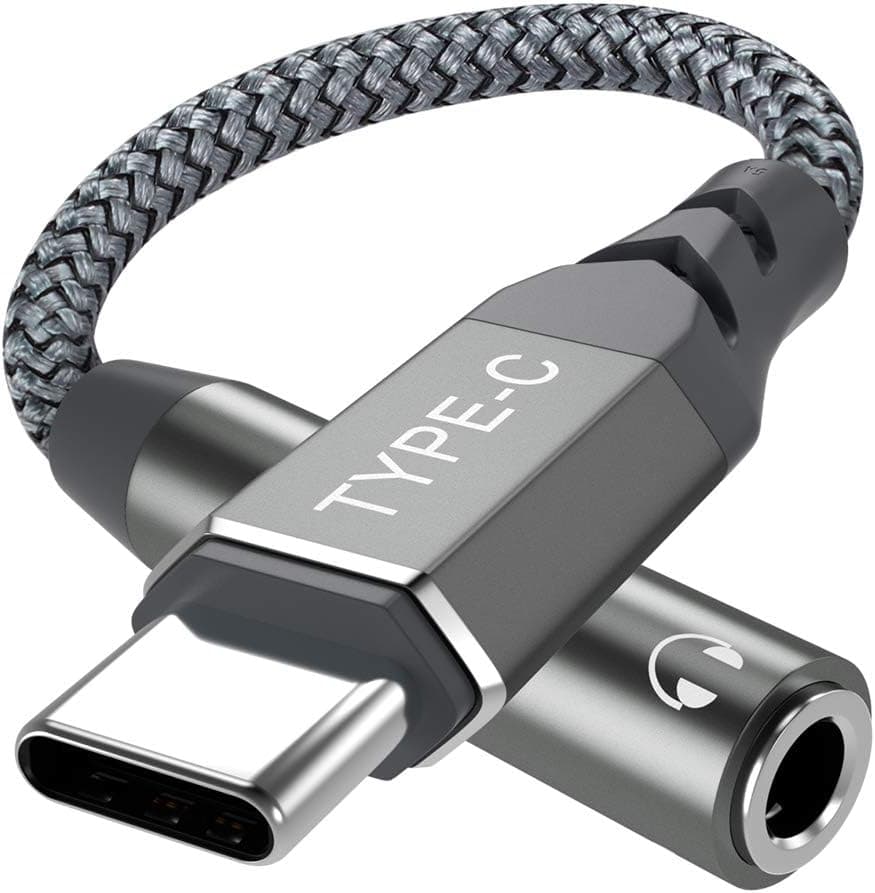 TITACUTE USB C to 3.5mm Female Headphone Jack Adapter, USB Type C to Aux Audio Converter Note 20 Dongle Cord Auxiliary Cable