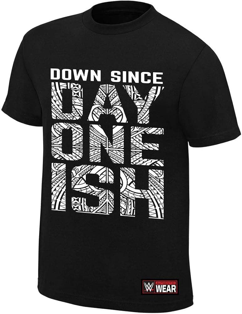 The Usos Down Since Day One Ish T-Shirt Black Extra Large