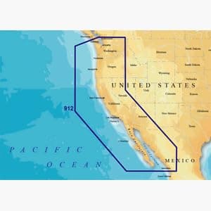 Magellan MapSend BlueNav XL3 Charts for eXplorist U.S. West Coast/Hawaii Salt/Freshwater Map microSD Card