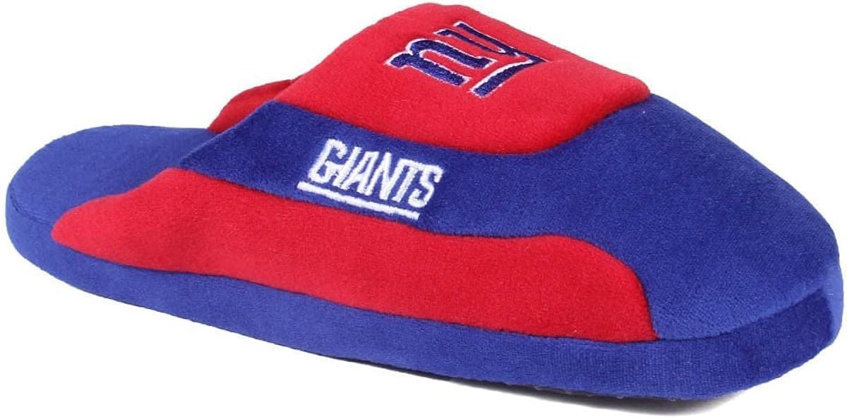 NYG07-2 - New York Giants - Medium - Happy Feet & Comfy Feet NFL Low Pro Slippers