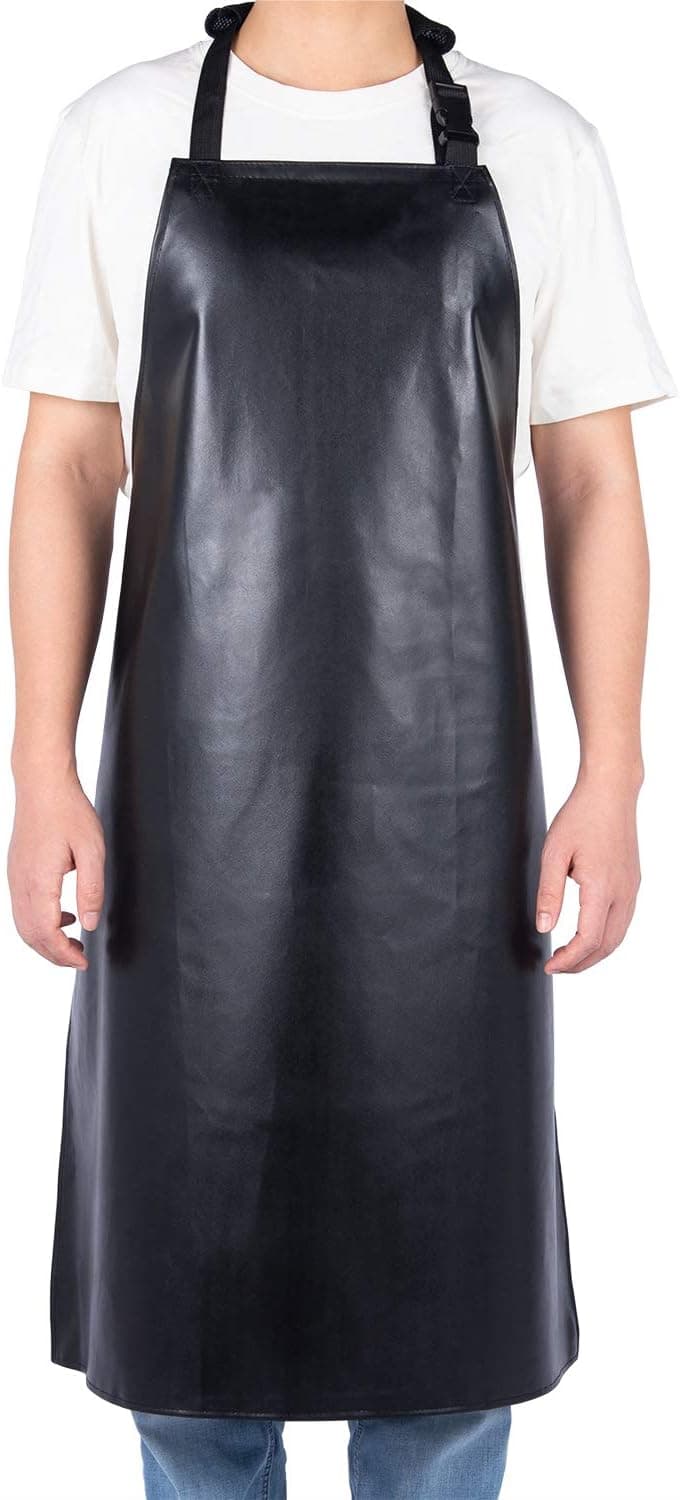 Homsolver Heavy Duty Vinyl Waterproof Apron Ultra Lightweight Industrial Apron