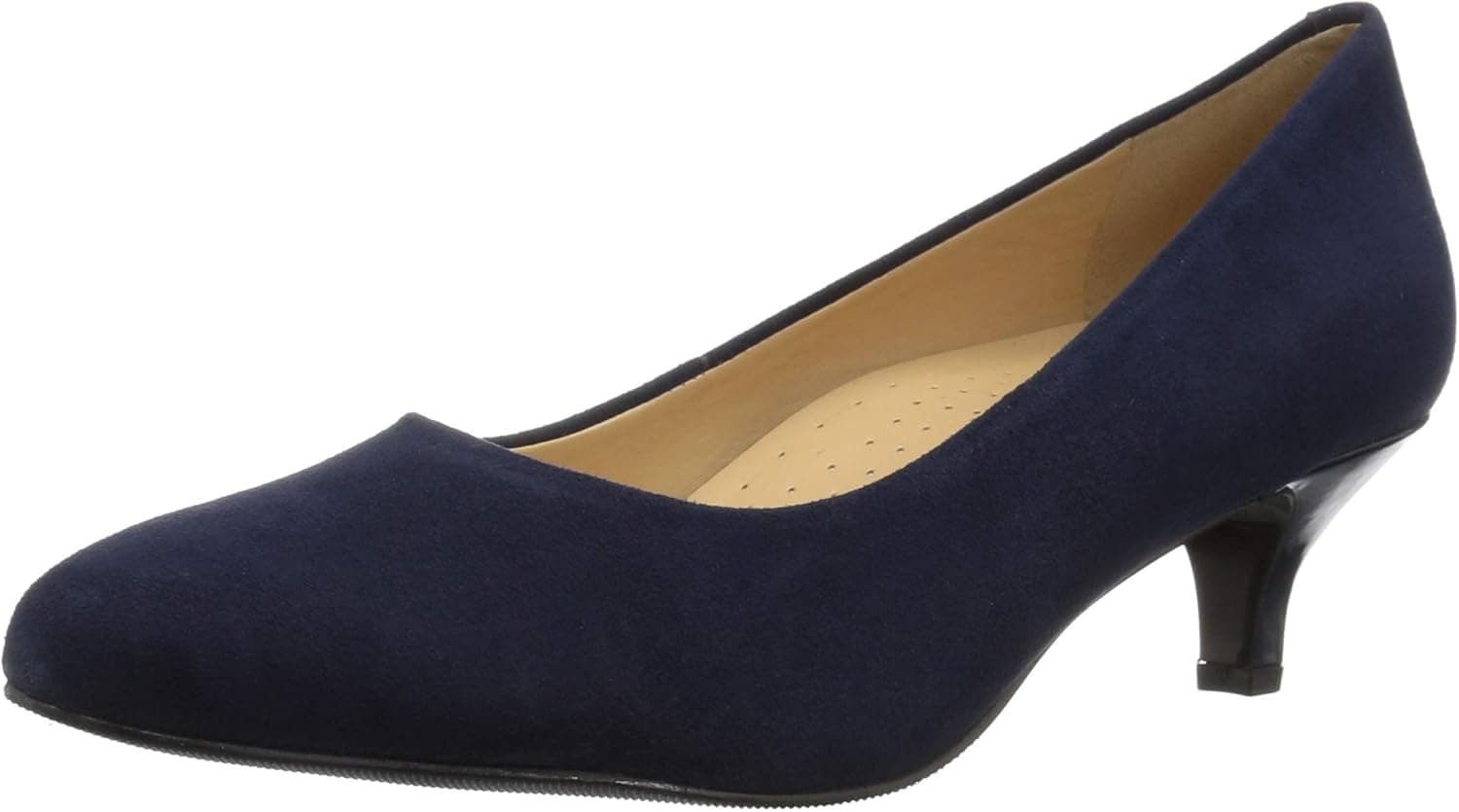 Trotters Women's Kiera Pump, Navy Suede, 8.5 Narrow
