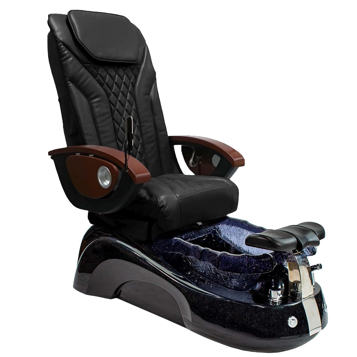 SIENA Shiatsulogic Pedicure Chair Black w/Discharge Pump Stylish Pedicure Tub with Pipe-less Whirlpool System Pedicure Spa, EXR Chair Black