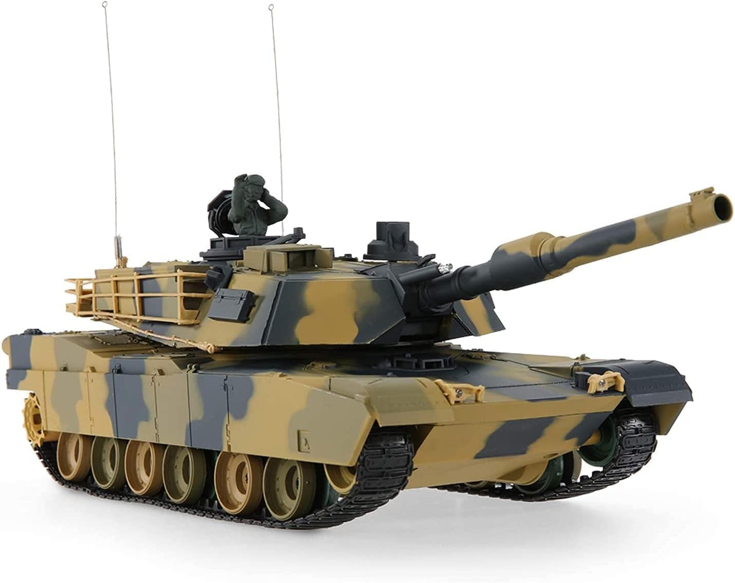 M1A2 Abrams USA Battle Tank RC 16" Airsoft Military Vechile - Desert Camouflage