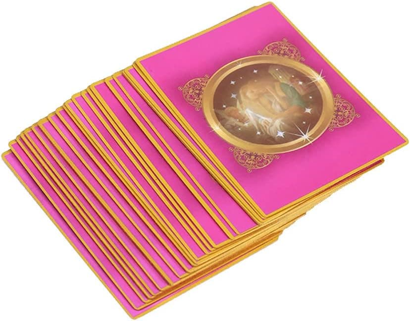 Love Oracle Cards Tarot Cards 44 Cards Decks for Beginners, Clarity About Soul-Mate Relationships, Healing from The Past New Gold-Plated Series