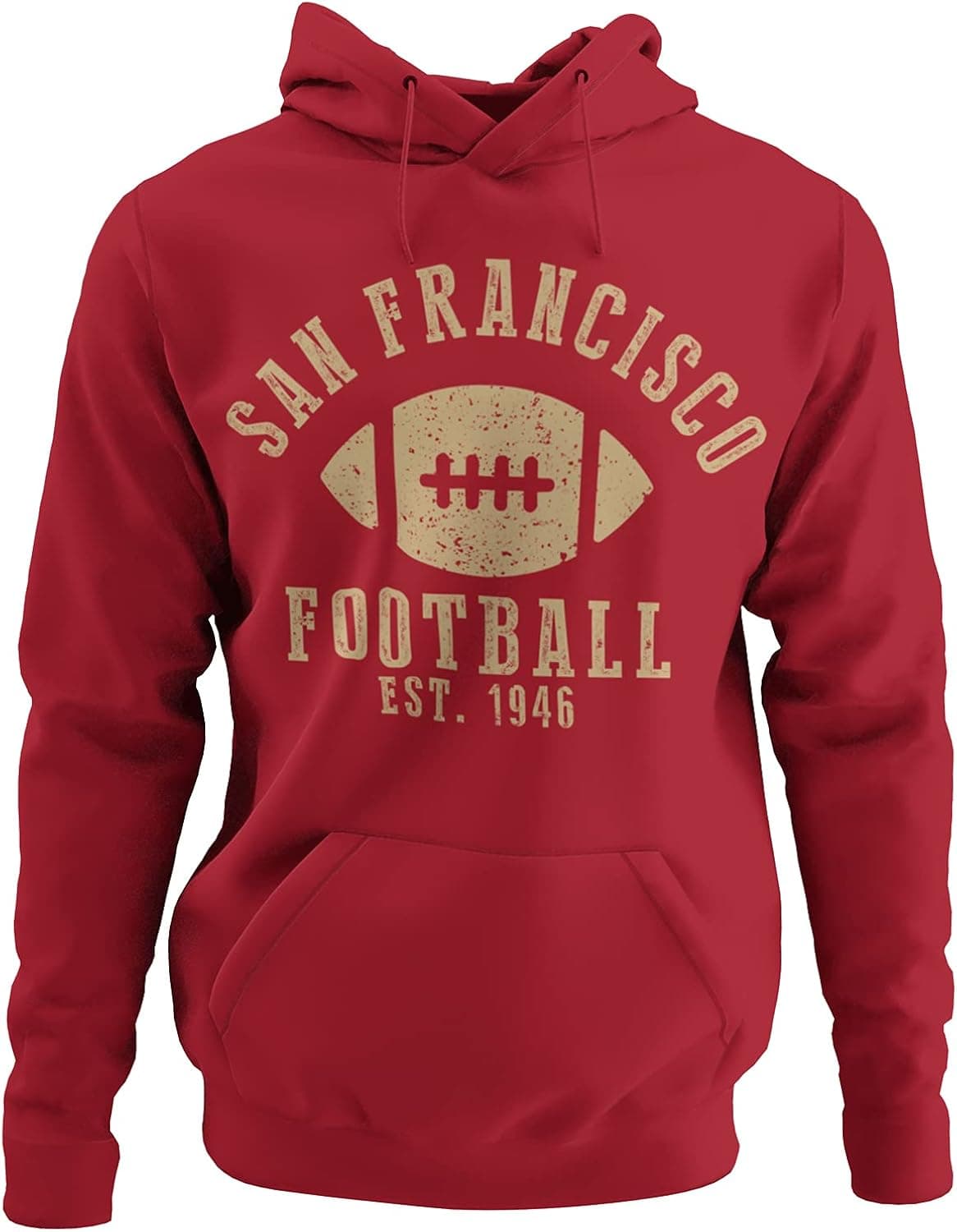 INKpressionists San Francisco Football Est. 1946 Vintage Retro Style Classic Adult Hoodie