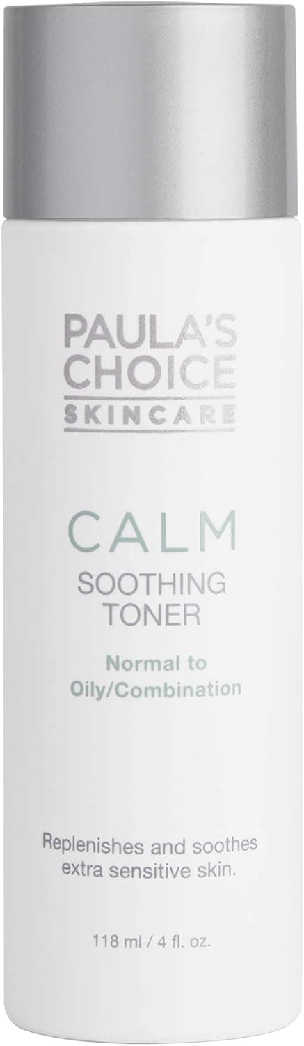 Paula's Choice Calm Redness Relief Toner, 4 Ounce Bottle, for Oily/Combination Sensitive Skin. Packaging May Vary.