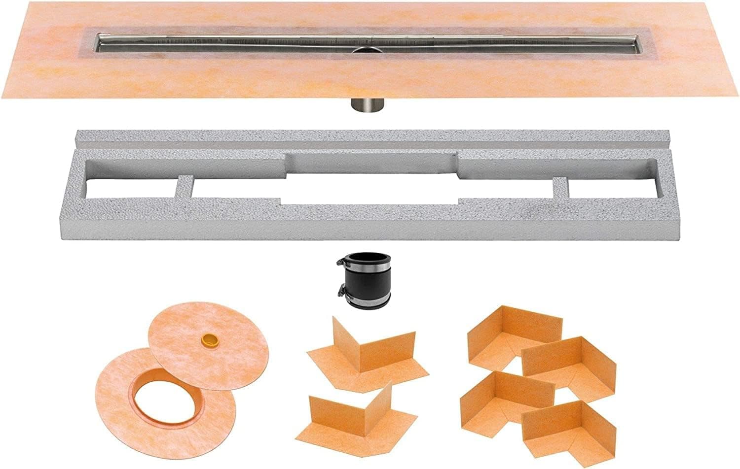 Schluter Systems Kerdi-Line Channel Body Shower Drain 56" (KL1V60E140)