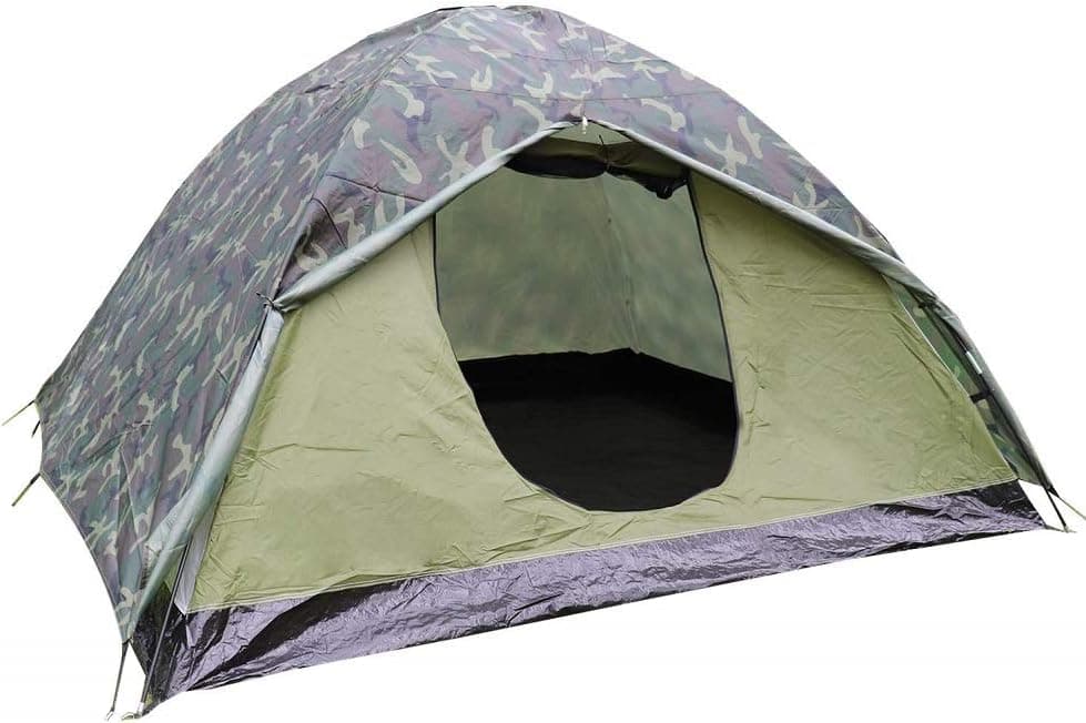 CAMPMORE Camping Tent 2 3 Person, Waterproof Dome Family Tent with Double Layer and Easy Assembly