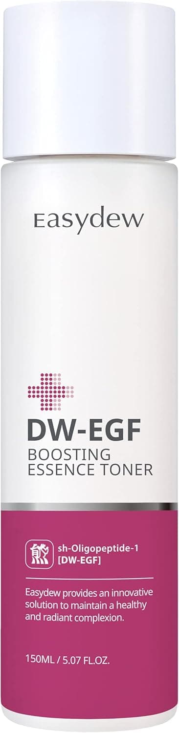 Easydew DW-EGF Boosting Essence Toner 5.07 FL.Oz | Korean Anti-Aging Essence Toner formulated with Collagen & EGF | for Saggy & Dry Skin | Moisturizing, Balancing, Nourishing