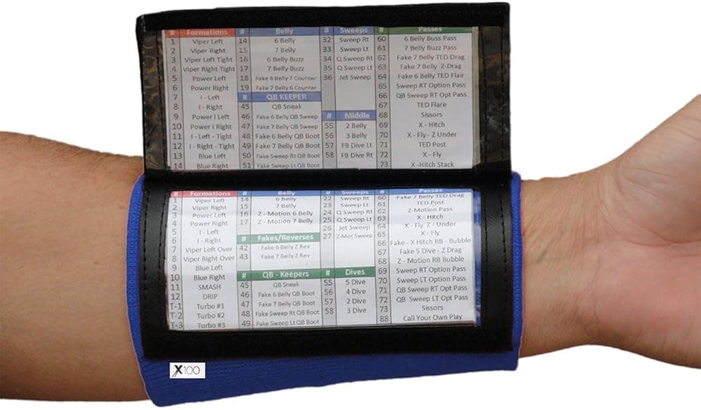 SteelLocker Sports X100 Youth Playbook Wristband