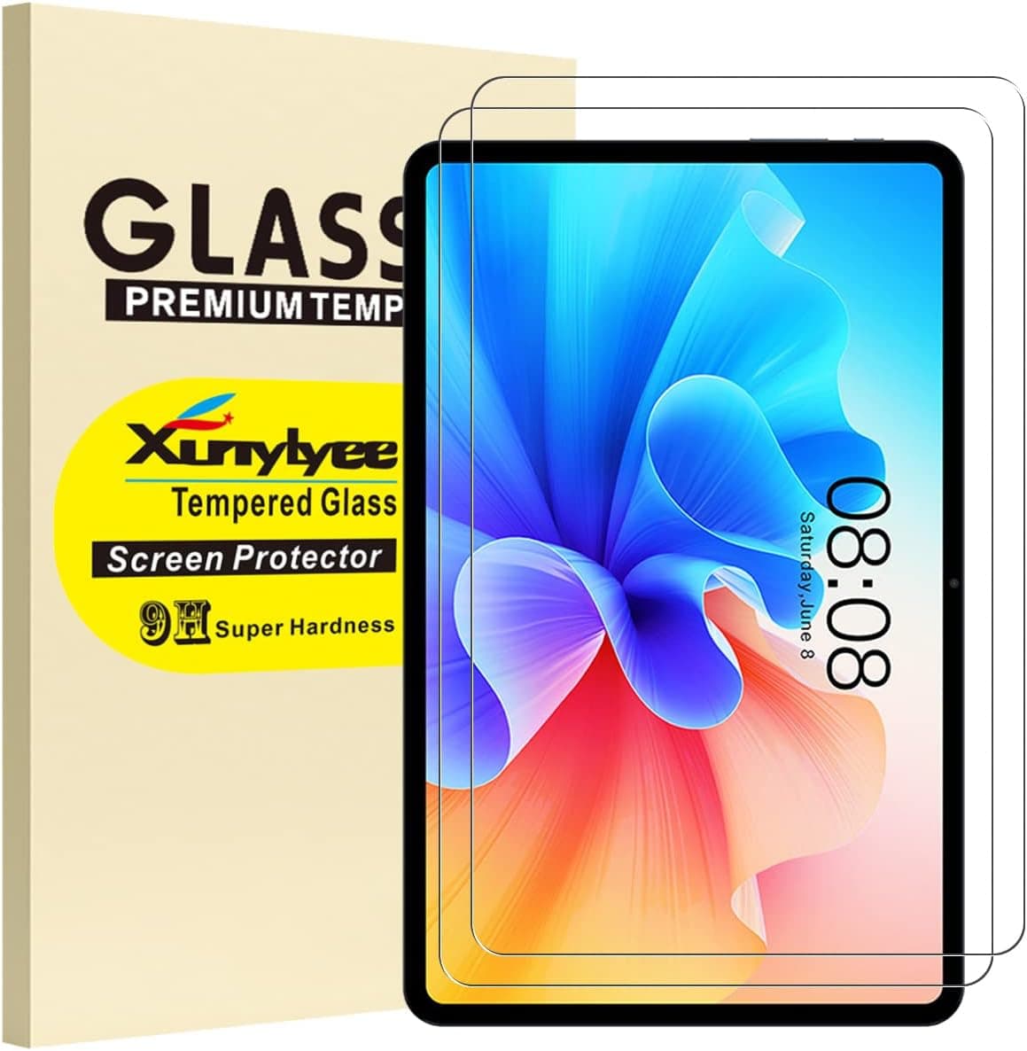 XunyLyee [2 Pack] Screen Protector Compatible with TCL TABMAX 10.4 Tablet, Easy Installation Tempered Glass for TCL TABMAX (10.36 Inch)