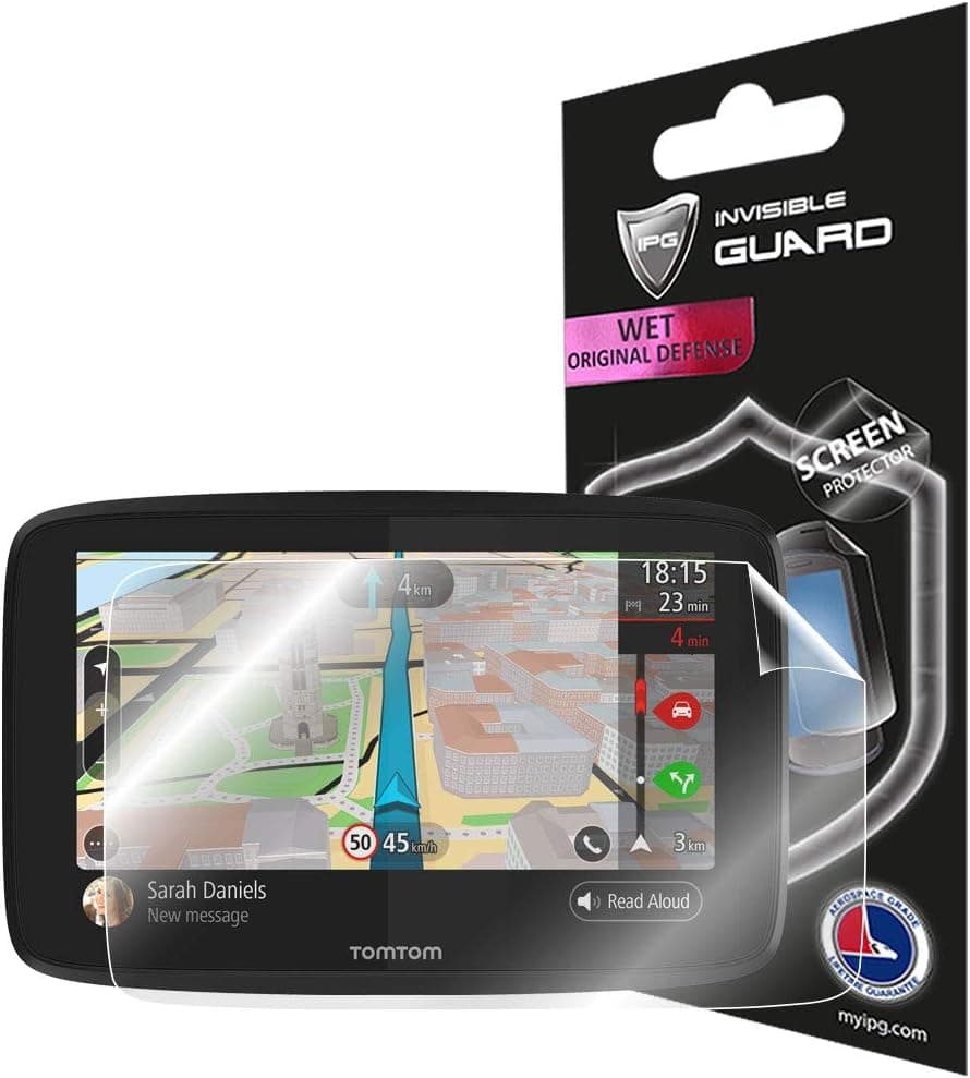 IPG for Tomtom GO 620 6-Inch GPS Navigation Display Screen Protector Invisible Ultra HD Clear Film Anti Scratch Skin Guard - Smooth/Self-Healing/Bubble -Free