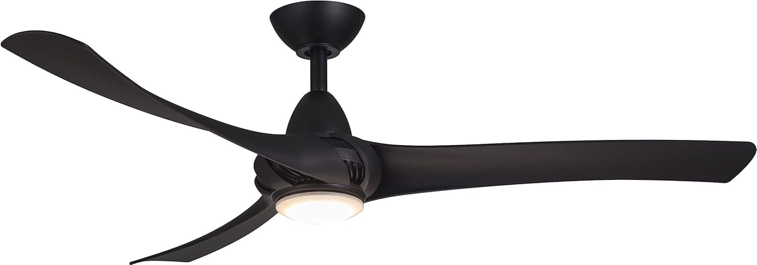 Wind River WR1462MB, Droid LED Matte Black 52" Ceiling Fan with Light & Remote