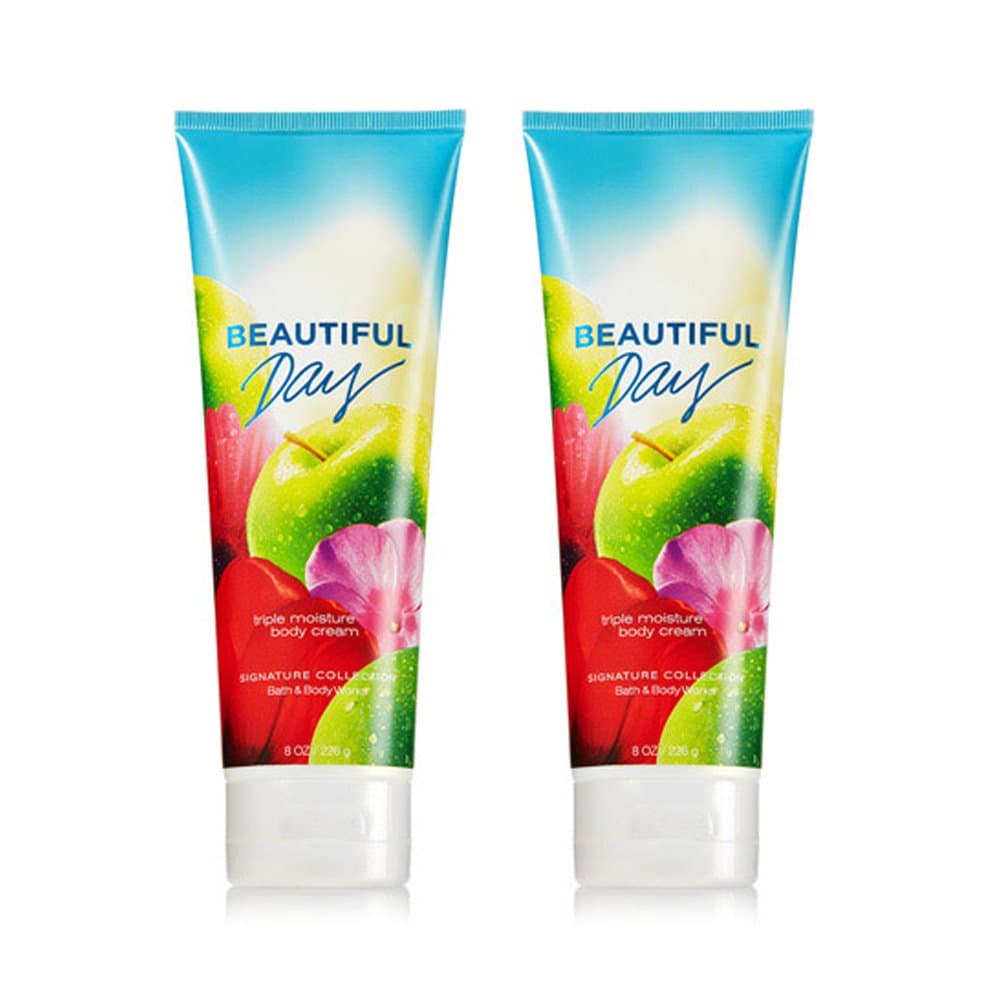 Bath & Body Works Beautiful Day Triple Moisture Body Cream 8 Oz (2-pack)