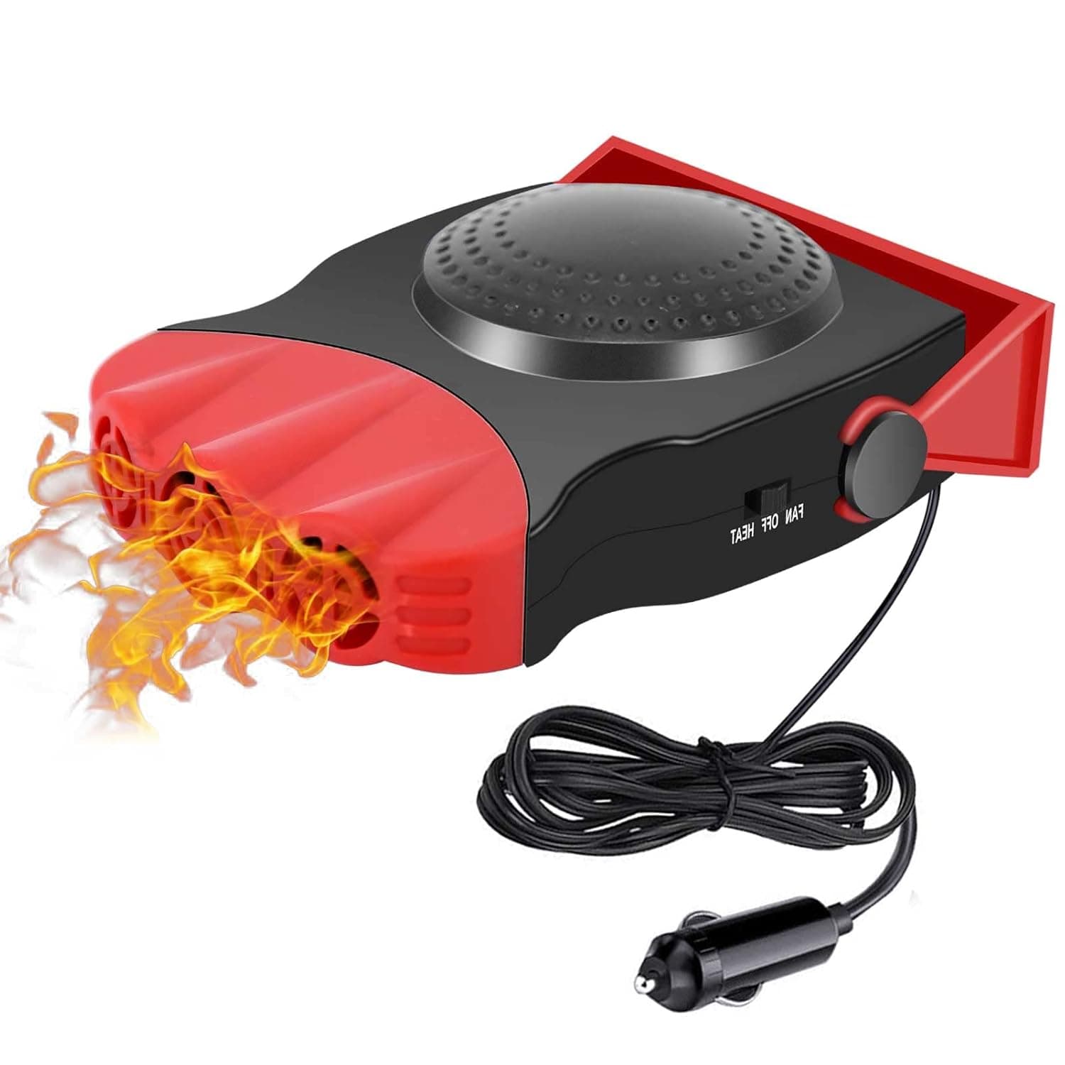 Car Heater,12V 150W Automobile Windscreen Fan Portable Heating and Cooling Fans 2 in 1 Modes for Fast Heating Defrost Defogger Cooling Fan