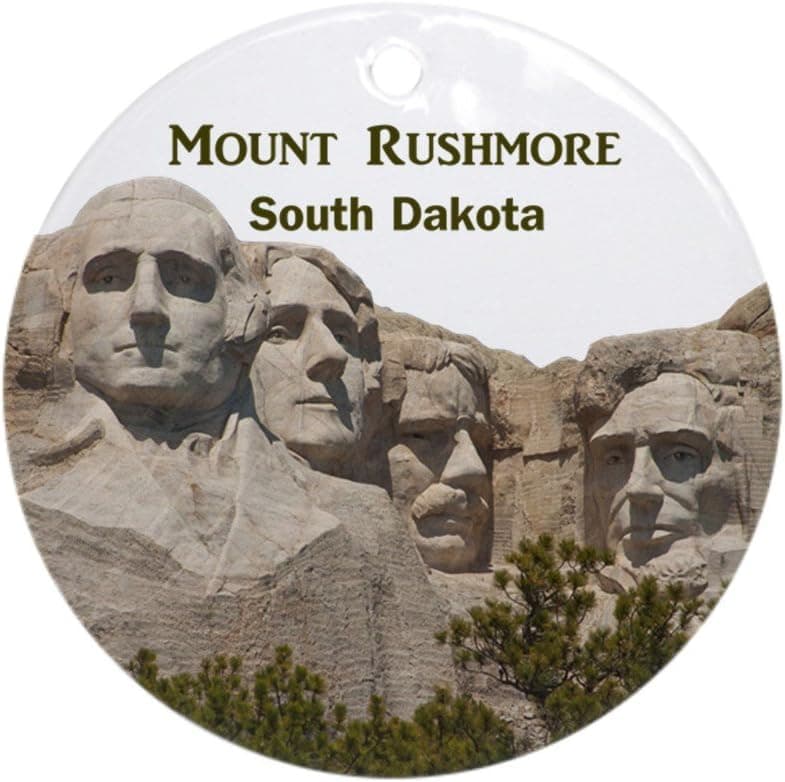 CafePress Mount Rushmore Ornament (Round) Porcelain Holiday Christmas Ornament