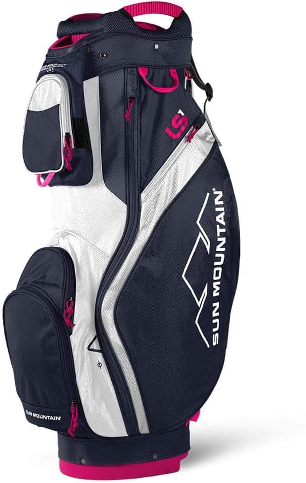Sun Mountain Women's LS1 Cart Bag 2018 - Navy/White/Pink