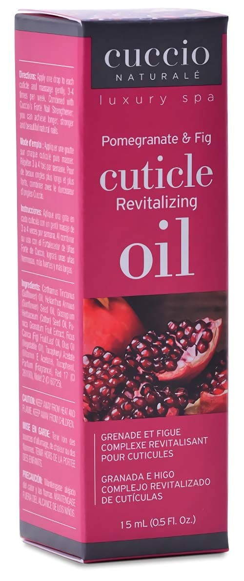 Cuccio Naturale Revitalizing Cuticle Oil - Hydrating Oil For Repaired Cuticles Overnight - Remedy For Damaged Skin And Thin Nails - Paraben Free, Cruelty-Free Formula - Pomegranate And Fig - 0.5 Oz