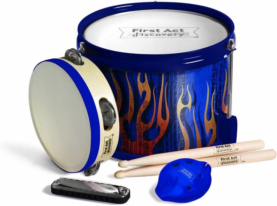 First Act FP7091 Fun in a Drum with Tire Treads, Blue