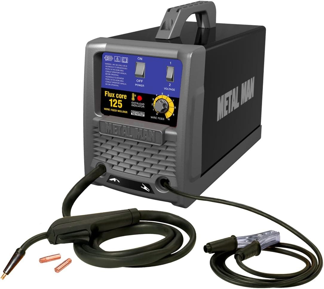Metal Man FC125 125-Amp/115-Volt Flux Core Wire Feed Welder
