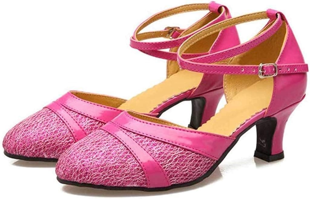 Hbeylia High Heels Dress Shoes For Women Ladies Fashion Leather Pointed Toe Strappy Ankle Strap Dressy Pump Ballet Flats For Wedding Dancing Dress Evening Party