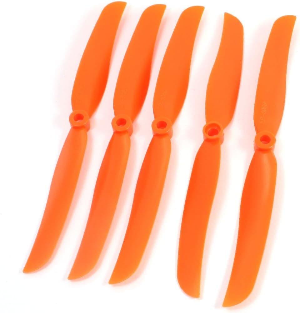 uxcell 5pcs RC Helicopter Direct Drive Motor Propeller EP-8060 Model Orange