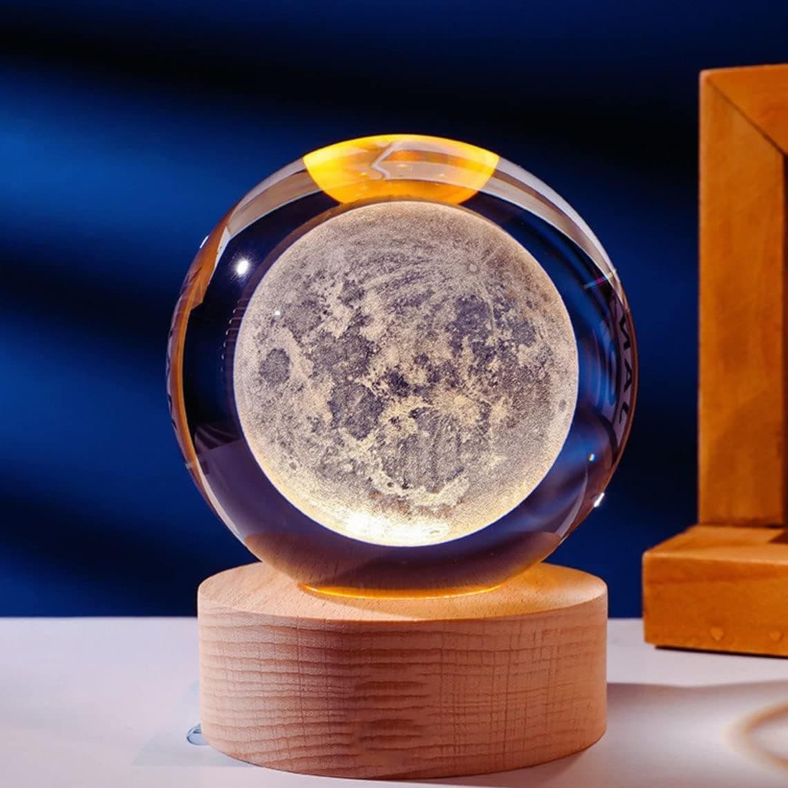 Liberal Brightdeer 3D Moon Crystal Ball