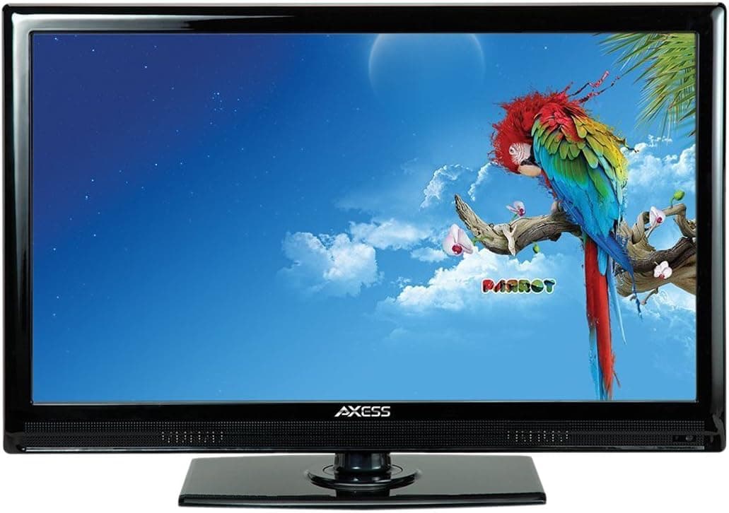 AXESS TV1701-19 19-Inch LED HDTV, Features 12V Car Cord Technology, VGA/HDMI/USB Inputs, Built-In Digital and Analog TV Tuner, Full Function Remote