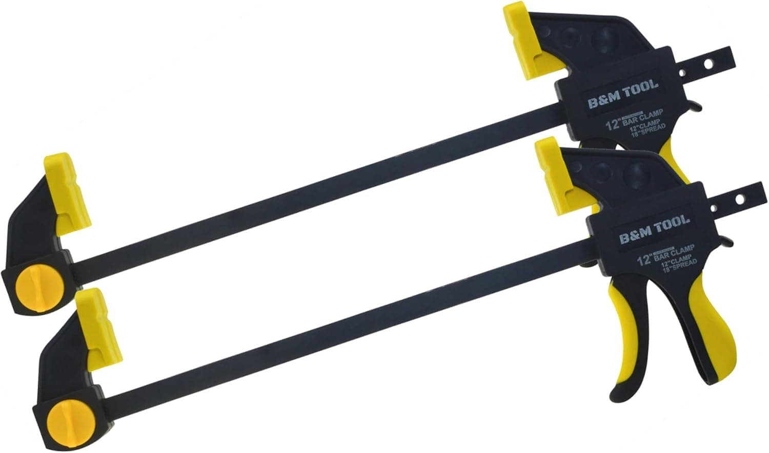 B&M TOOL Ratchet Bar Clamp and Spreader (12 Inch – 2 Pack)
