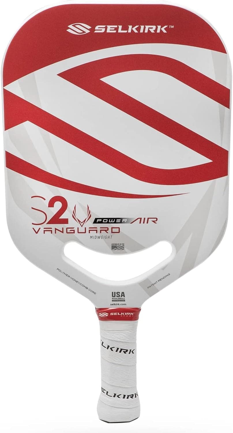 Selkirk Vanguard Power Air Premium Pickleball Paddle (S2, Red)