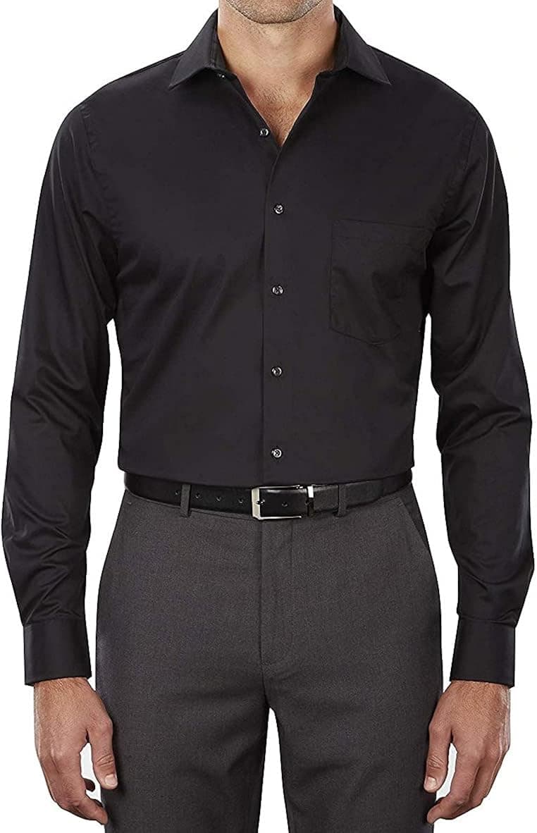 Van Heusen Men's TALL FIT Dress Shirts Flex Collar Solid (Big and Tall)