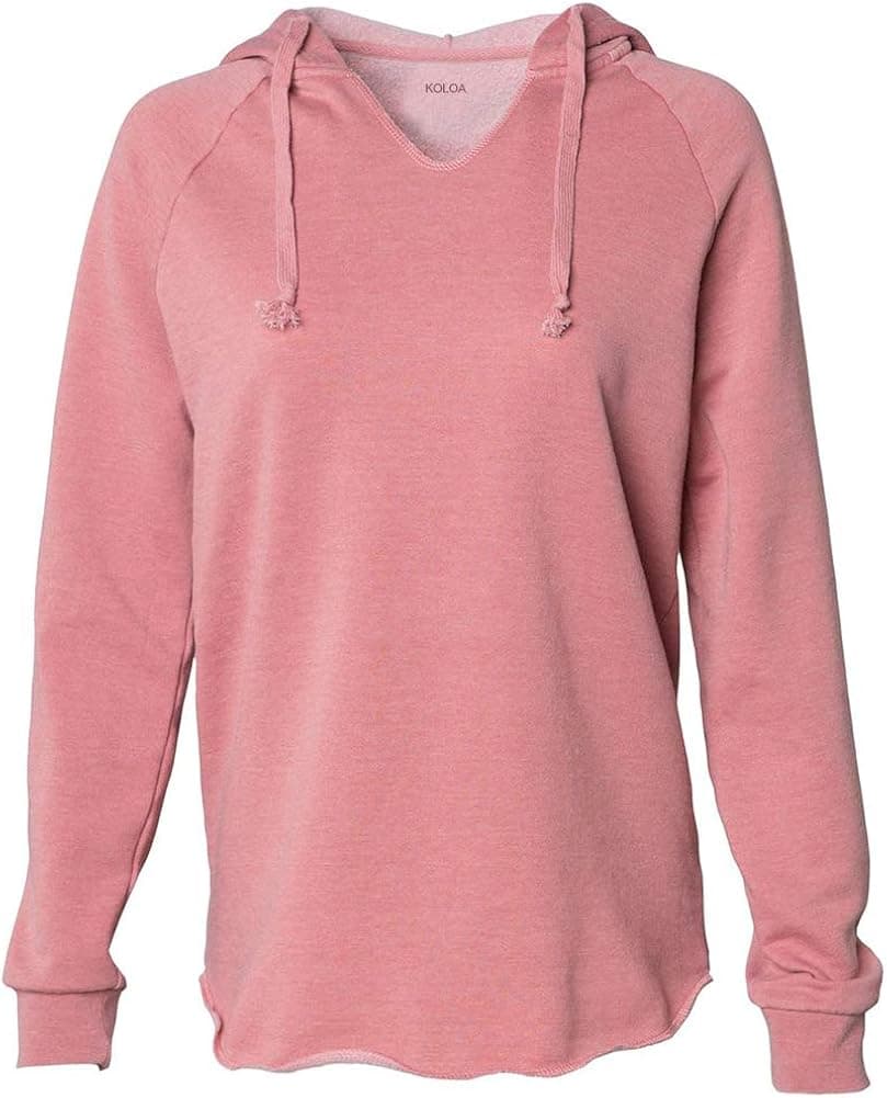 Koloa Surf Women's Lightweight California Wavewash Hooded Pullover Sweatshirt