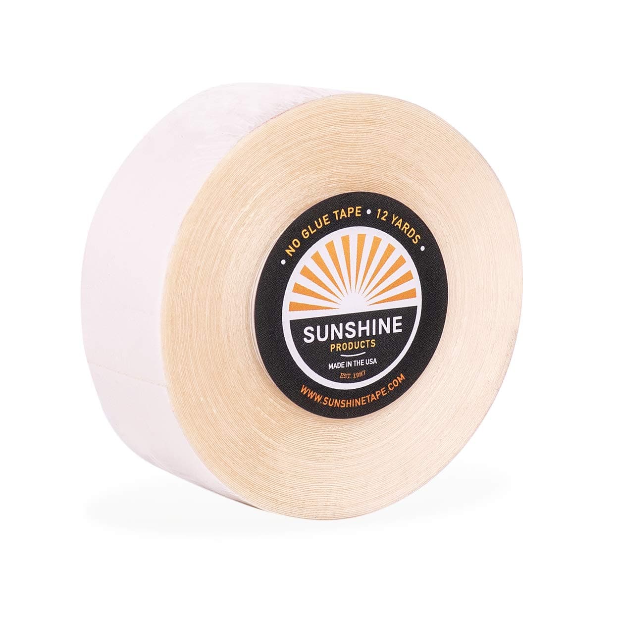 Extended Wear Hair System Tape Roll - No Glue Wig Tape - Matte Dull Shine Hair Tape - Long Lasting 1-2 Week Hold - 1" x 12yds